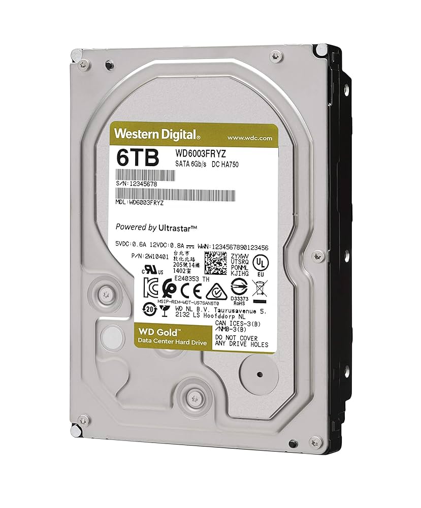 WD 3.5インチHDD 6TB ThinkStation 6TB 7200rpm SATA 3.5